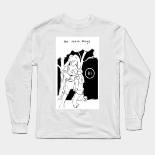 The Earth Mage Rabbit Tarot Card Long Sleeve T-Shirt